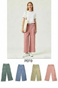 Pantalones cargo anchos con cordón