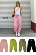 Pantalones casuales con cordón y puños ajustables