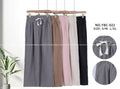 Pantalones anchos YBC-022 con cintura elástica y cordón
