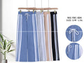 Pantalones anchos YBC-004 con rayas laterales y cordón