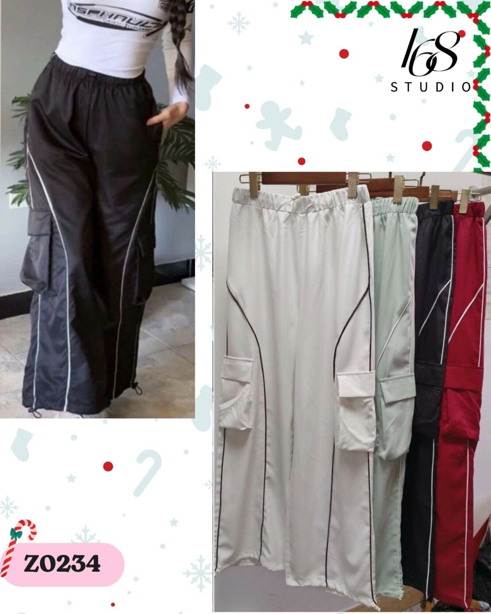 Pantalones cargo estilo Y2K para mujer