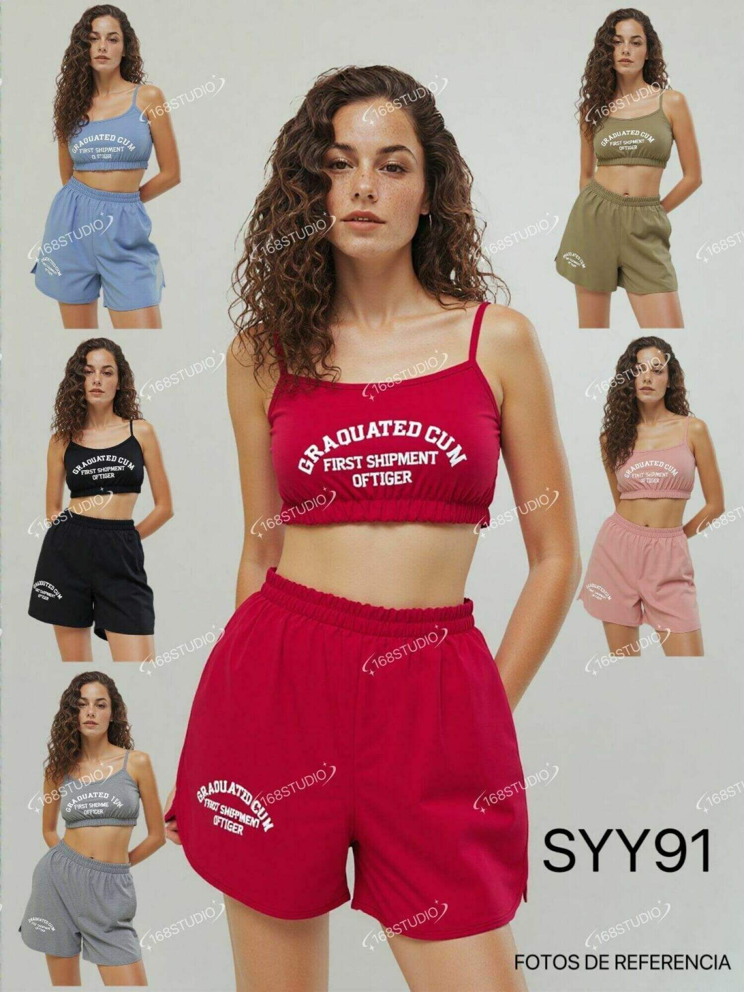 Conjunto de dos piezas-Estilo casual deportivo