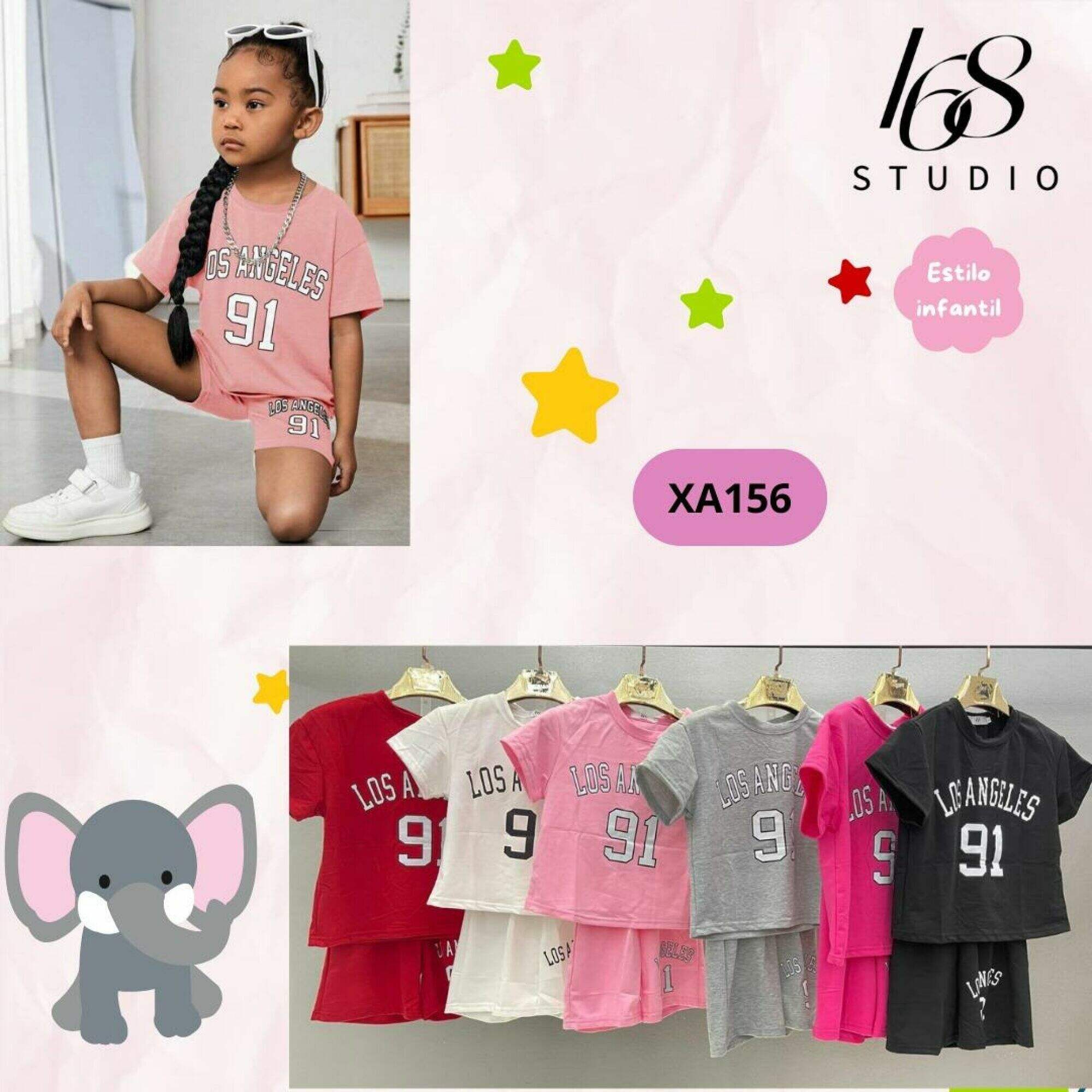 Conjunto Infantil Estilo Deportivo Americano