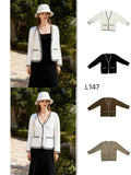 Cardigan de Punto con Detalles Contraste