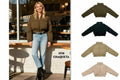 Chaqueta acolchada corta de cuello alto, estilo retro americano Descripción