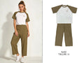 Conjunto de Camiseta de Raglán y Pantalón Holgado