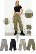Pantalones cargo con cordón y puños ajustables