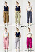 Título del producto Conjunto de niña: Top sin mangas + Pantalones jogger cargo