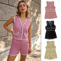 Conjunto de Chaleco y Short con Detalle de Onda