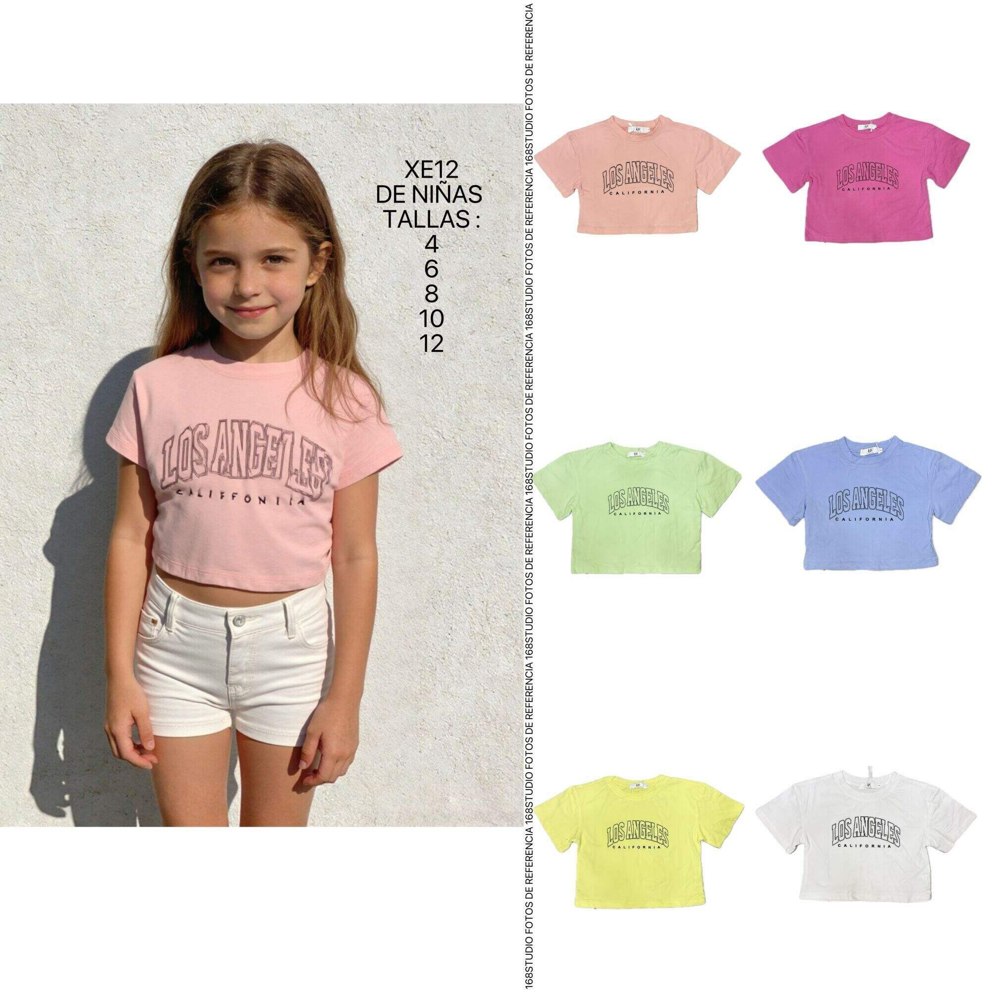 Camiseta de Manga Corta para Niñas