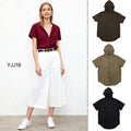 Blusa de Protección Solar con Capucha y Mangas Cortas